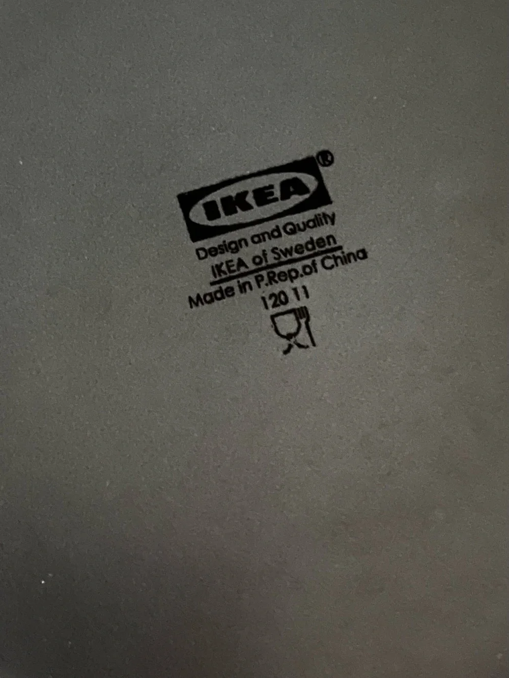 Set of 4-IKEA Dark Gray 8” Plates